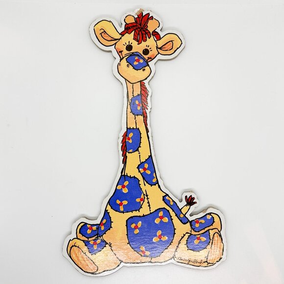 Vintage Suzy Spafford Little Baby Nursey Zoo Wall Decor Duck Giraffe Bear Bunny - Picture 4 of 14